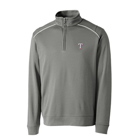 Texas Rangers Cutter & Buck Ridge WeatherTec Half-Zip Pullover Jacket