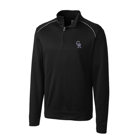 Colorado Rockies Cutter & Buck Ridge WeatherTec Half-Zip Pullover Jacket
