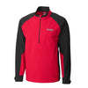 Atlanta Braves Cutter & Buck Summit WeatherTec Half-Zip Pullover Jacket/Black