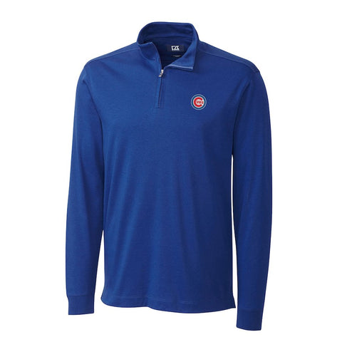 Chicago Cubs Cutter & Buck Belfair Half-Zip Pullover Jacket - Royal