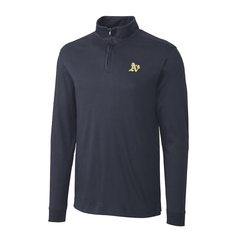 Oakland Athletics Cutter & Buck Belfair Half-Zip Pullover Jacket