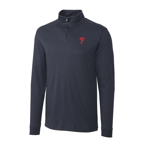 Philadelphia Phillies Cutter & Buck Belfair Half-Zip Pullover Jacket