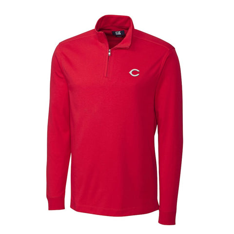 Cincinnati Reds Cutter & Buck Belfair Half-Zip Pullover Jacket