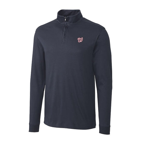 Washington Nationals Cutter & Buck Belfair Half-Zip Pullover Jacket