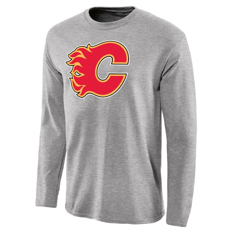 Calgary Flames Team Primary Logo Long Sleeve T-Shirt