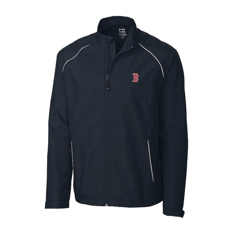 Boston Red Sox Cutter & Buck Beacon WeatherTec Full-Zip Jacket - Navy