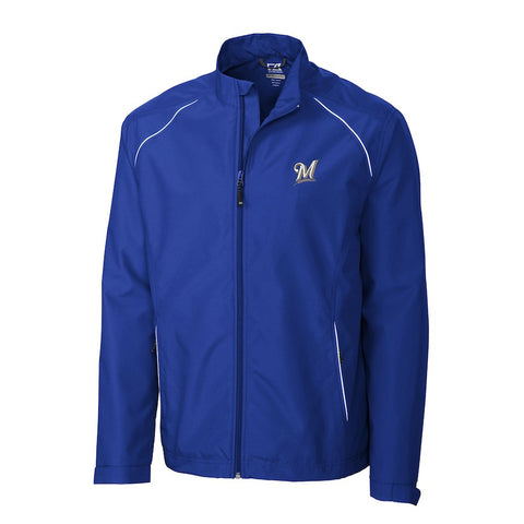 Milwaukee Brewers Cutter & Buck Beacon WeatherTec Full-Zip Jacket