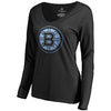 Boston Bruins Women's Pond Hockey Long Sleeve T-Shirt - Black