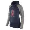 Los Angeles Angels Women's Performance Pullover Hoodie - Navy/Heathered Gray
