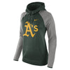 Oakland Athletics Women's Performance Pullover Hoodie - Green/Heathered Gray