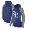 Kansas City Royals Women's Performance Pullover Hoodie - Royal/Heathered Gray