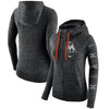 Miami Marlins Women's Vintage Full-Zip Hoodie - Heather Black