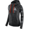 Miami Marlins Women's Vintage Full-Zip Hoodie - Heather Black