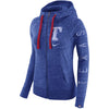 Texas Rangers Women's Vintage Full-Zip Hoodie - Heather Royal