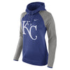 Kansas City Royals Women's Performance Pullover Hoodie - Royal/Heathered Gray