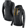 Pittsburgh Pirates Women's Vintage Full-Zip Hoodie - Heather Black