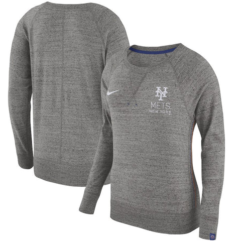 New York Mets Women's Vintage Sweatshirt - Heathered Gray