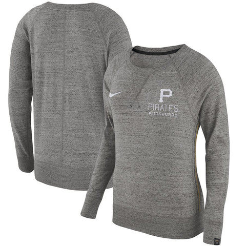 Pittsburgh Pirates Women's Vintage Sweatshirt - Heathered Gray