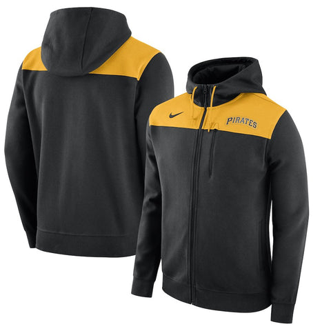 Pittsburgh Pirates AV Full-Zip Hoodie - Black
