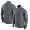 Texas Rangers Elite Half-Zip Pullover Jacket - Gray