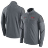 Cincinnati Reds Elite Half-Zip Pullover Jacket - Gray