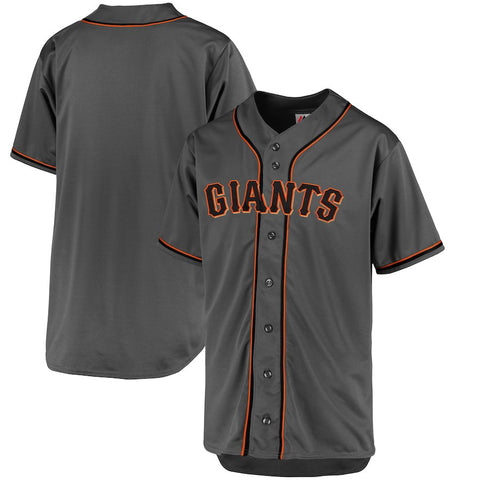 San Francisco Giants Majestic Fashion Big & Tall Team Jersey - Charcoal