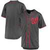 Washington Nationals Majestic Fashion Big & Tall Team Jersey - Charcoal