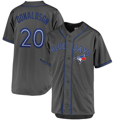 Josh Donaldson Toronto Blue Jays Majestic Fashion Big & Tall Player Jersey - Charcoal