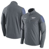 Los Angeles Dodgers Elite Half-Zip Pullover Jacket - Gray
