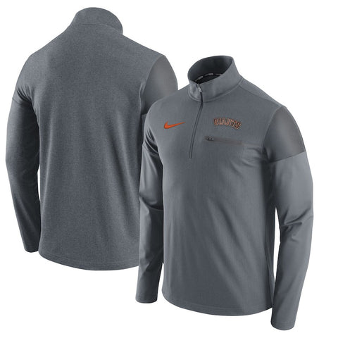 San Francisco Giants Elite Half-Zip Pullover Jacket - Gray