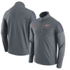 Detroit Tigers Elite Half-Zip Pullover Jacket - Gray