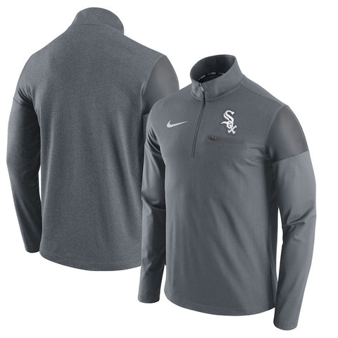 Chicago White Sox Elite Half-Zip Pullover Jacket - Gray