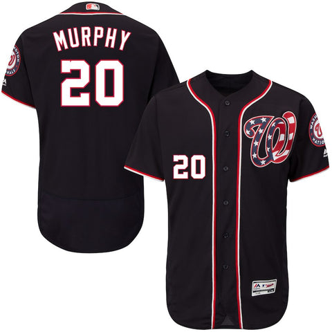 Daniel Murphy Washington Nationals Majestic Alternate Flex Base Authentic Collection Player Jersey - Navy
