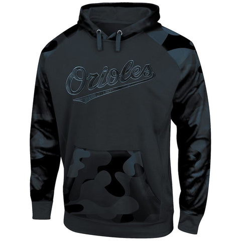 Baltimore Orioles Majestic Big & Tall Pullover Hoodie - Camo/Black