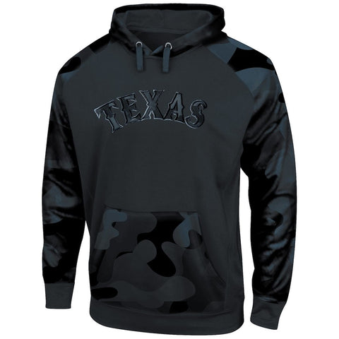 Texas Rangers Majestic Big & Tall Pullover Hoodie - Camo/Black
