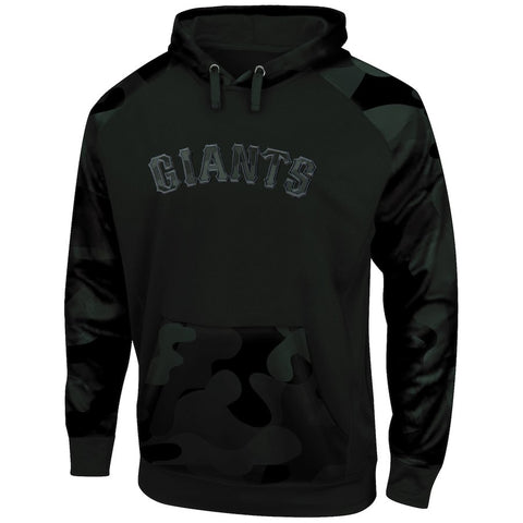 San Francisco Giants Majestic Big & Tall Pullover Hoodie - Camo/Black