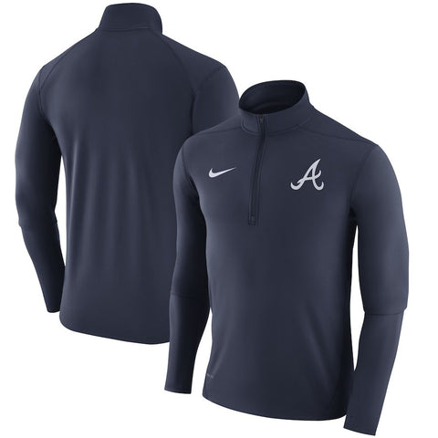 Atlanta Braves Element Half-Zip Performance Top - Navy