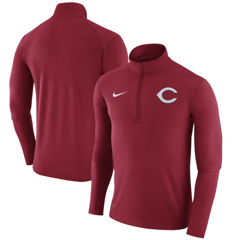 Cincinnati Reds Element Half-Zip Performance Top - Red