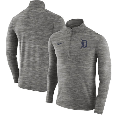 Detroit Tigers Element Half-Zip Performance Top - Heathered Gray