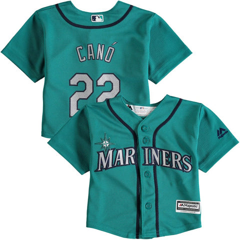 Robinson Cano Seattle Mariners Majestic Infant Alternate Official Cool Base Player Jersey - Teal