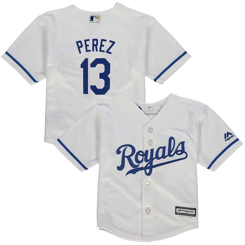 Salvador Perez Kansas City Royals Majestic Infant Alternate Official Cool Base Player Jersey - Royal
