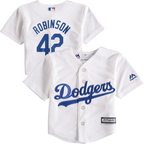 Jackie Robinson Brooklyn Dodgers Majestic Infant Alternate Official Cool Base Player Jersey - White