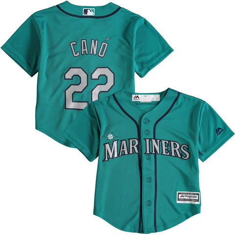 Robinson Cano Seattle Mariners Majestic Preschool Alternate Official Cool Base Player Jersey - Teal