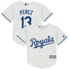 Salvador Perez Kansas City Royals Majestic Preschool Alternate Official Cool Base Player Jersey - White