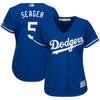 Corey Seager Los Angeles Dodgers Majestic Women's Cool Base Player Jersey -White