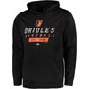 Baltimore Orioles Majestic Know Tomorrow Poly Synthetic Pullover Hoodie - Black