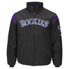 Colorado Rockies Majestic On-Field Therma Base Thermal Full-Zip Jacket - Black