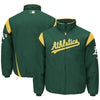 Oakland Athletics Majestic On-Field Therma Base Thermal Full-Zip Jacket - Green