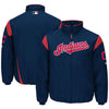 Cleveland Indians Majestic On-Field Therma Base Thermal Full-Zip Jacket - Navy