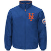 New York Mets Majestic On-Field Therma Base Thermal Full-Zip Jacket - Royal